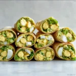 envolturas paleo de ensalada de huevo